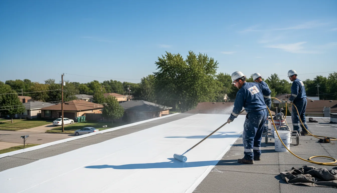 Commercial roof coating in Premont, TX near me